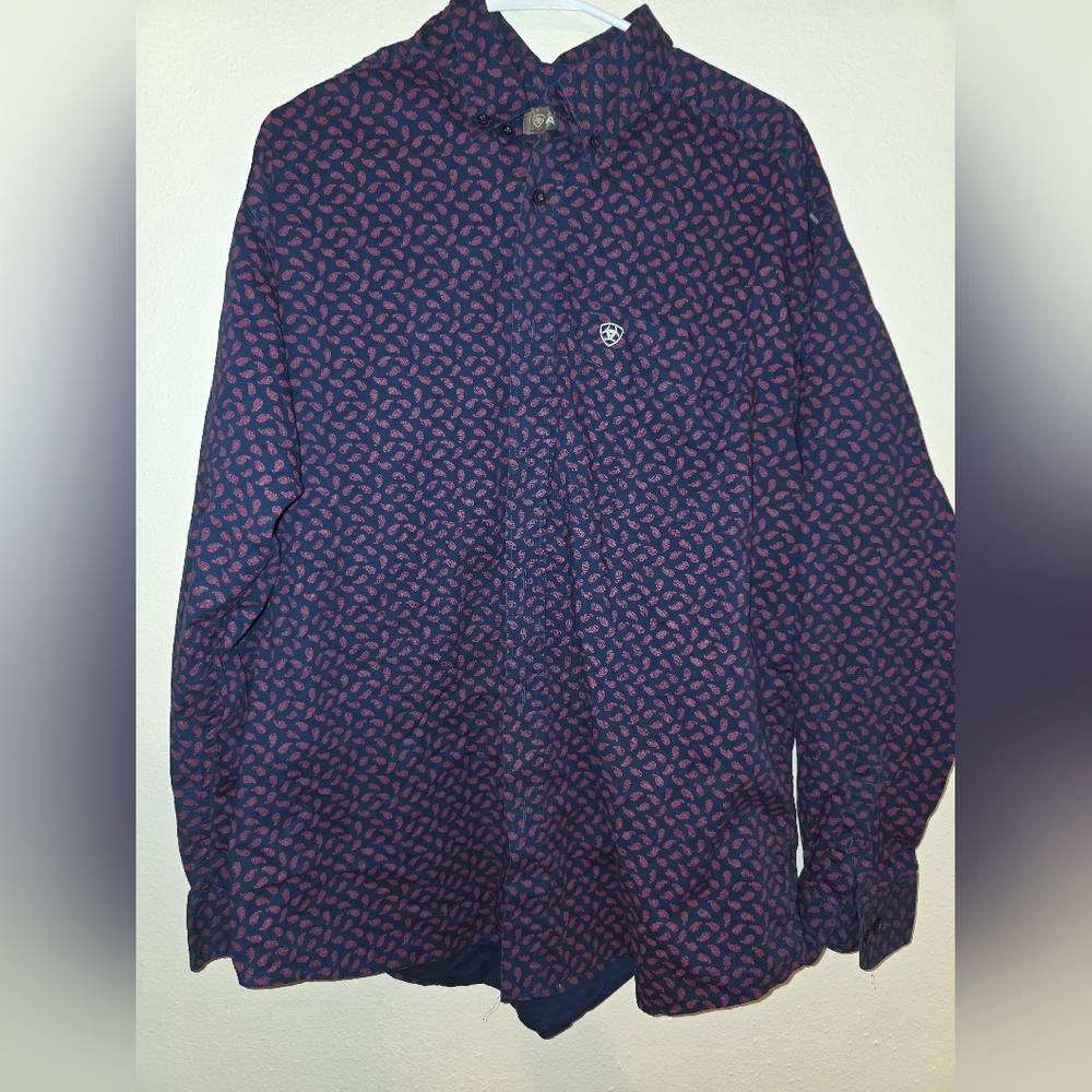 Men’s Ariat Tanner Stretch Long Sleeve Button Down Shirt